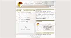 Desktop Screenshot of insonorisationsystems.com