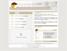 Tablet Screenshot of insonorisationsystems.com